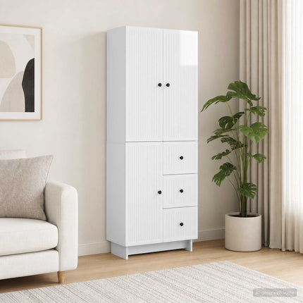 Skab Sæt 2 pcs 66 x 34,5 x 90 cm Konstrueret træ