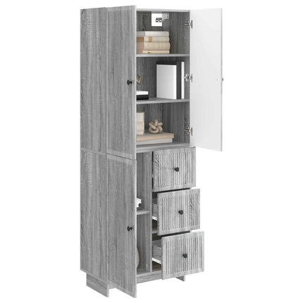 Skab Sæt 2 pcs 66 x 34,5 x 90 cm Konstrueret træ