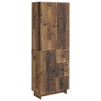 Skab Sæt 2 pcs 66 x 34,5 x 90 cm Konstrueret træ