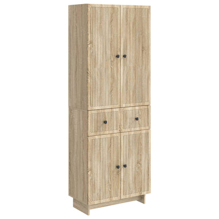 Skab Sæt 2 pcs 66 x 34,5 x 90 cm Konstrueret træ