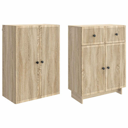Skab Sæt 2 pcs 66 x 34,5 x 90 cm Konstrueret træ