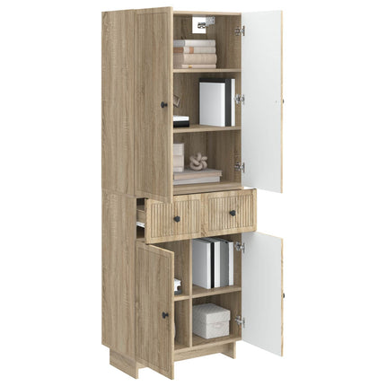 Skab Sæt 2 pcs 66 x 34,5 x 90 cm Konstrueret træ