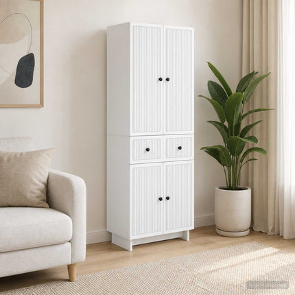 Skab Sæt 2 pcs 66 x 34,5 x 90 cm Konstrueret træ