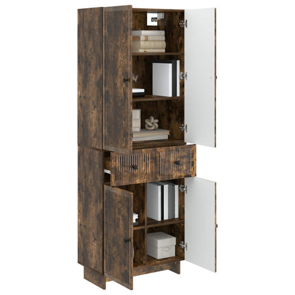Skab Sæt 2 pcs 66 x 34,5 x 90 cm Konstrueret træ