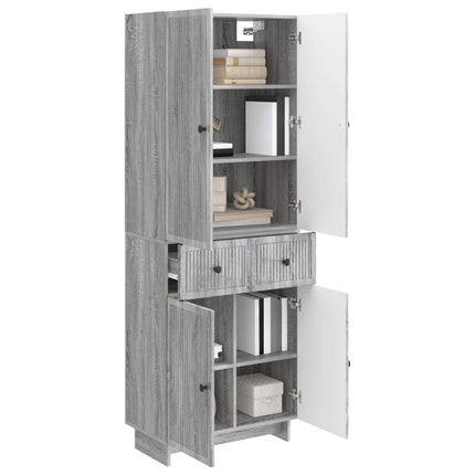 Skab Sæt 2 pcs 66 x 34,5 x 90 cm Konstrueret træ