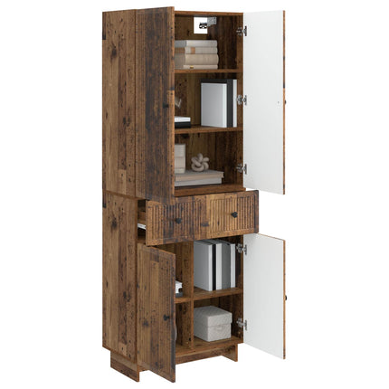 Skab Sæt 2 pcs 66 x 34,5 x 90 cm Konstrueret træ