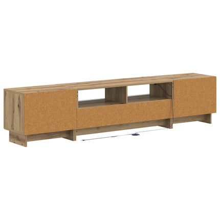 5-delt LED TV-skab Artisan-eg Konstrueret træ