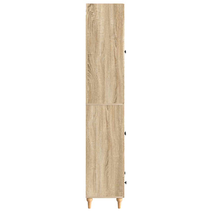 Skab Sæt 2 pcs 66 x 34,5 x 95 cm Konstrueret træ