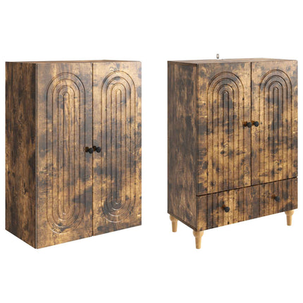 Skab Sæt 2 pcs 66 x 34,5 x 95 cm Konstrueret træ