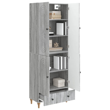 Skab Sæt 2 pcs 66 x 34,5 x 95 cm Konstrueret træ