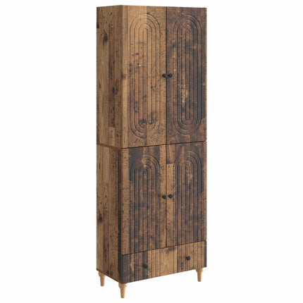 Skab Sæt 2 pcs 66 x 34,5 x 95 cm Konstrueret træ