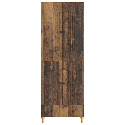 Skab Sæt 2 pcs 66 x 34,5 x 95 cm Konstrueret træ