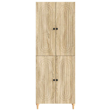 Skab Sæt 2 pcs 66 x 34,5 x 90 cm Konstrueret træ