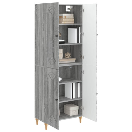Skab Sæt 2 pcs 66 x 34,5 x 90 cm Konstrueret træ