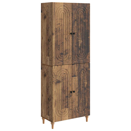 Skab Sæt 2 pcs 66 x 34,5 x 90 cm Konstrueret træ
