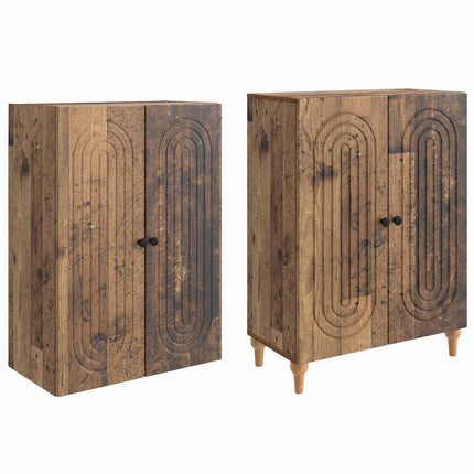 Skab Sæt 2 pcs 66 x 34,5 x 90 cm Konstrueret træ