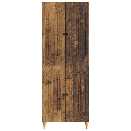 Skab Sæt 2 pcs 66 x 34,5 x 90 cm Konstrueret træ