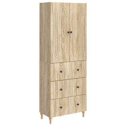 Skab Sæt 2 pcs 66 x 34,5 x 90 cm Konstrueret træ