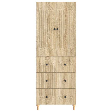 Skab Sæt 2 pcs 66 x 34,5 x 90 cm Konstrueret træ