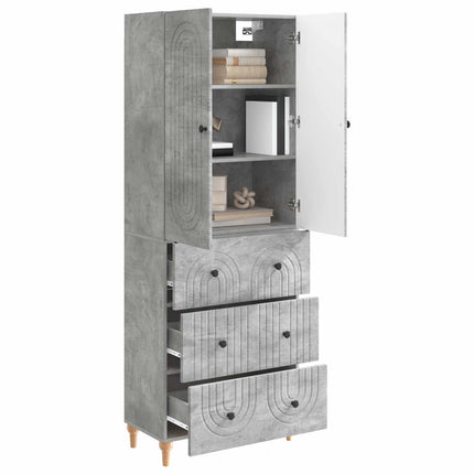 Skab Sæt 2 pcs 66 x 34,5 x 90 cm Konstrueret træ