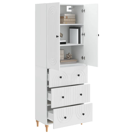 Skab Sæt 2 pcs 66 x 34,5 x 90 cm Konstrueret træ