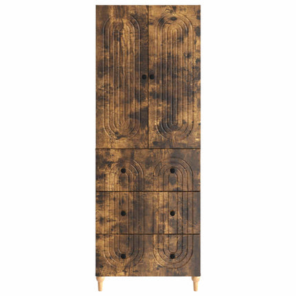 Skab Sæt 2 pcs 66 x 34,5 x 90 cm Konstrueret træ