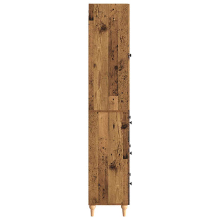 Skab Sæt 2 pcs 66 x 34,5 x 90 cm Konstrueret træ
