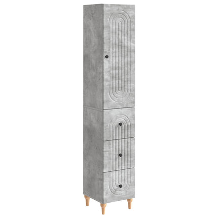 Skab Sæt 2 pcs 33 x 34,5 x 90 cm Konstrueret træ