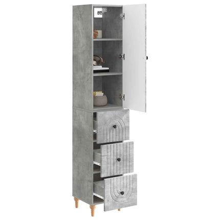 Skab Sæt 2 pcs 33 x 34,5 x 90 cm Konstrueret træ
