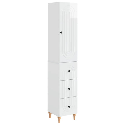 Skab Sæt 2 pcs 33 x 34,5 x 90 cm Konstrueret træ