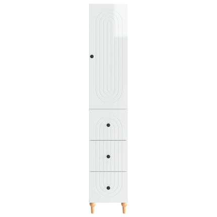 Skab Sæt 2 pcs 33 x 34,5 x 90 cm Konstrueret træ