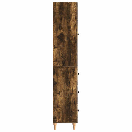 Skab Sæt 2 pcs 33 x 34,5 x 90 cm Konstrueret træ