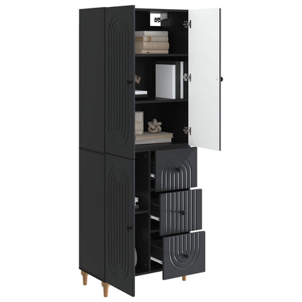 Skab Sæt 2 pcs 66 x 34,5 x 90 cm Konstrueret træ