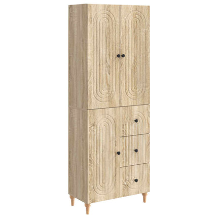 Skab Sæt 2 pcs 66 x 34,5 x 90 cm Konstrueret træ