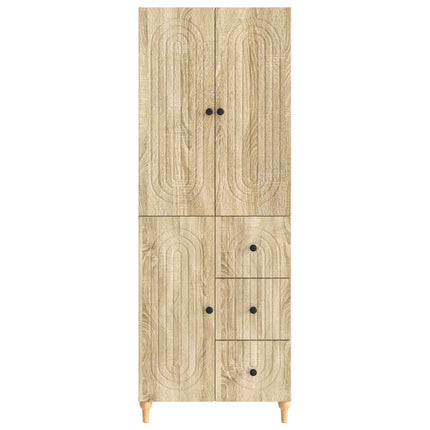 Skab Sæt 2 pcs 66 x 34,5 x 90 cm Konstrueret træ