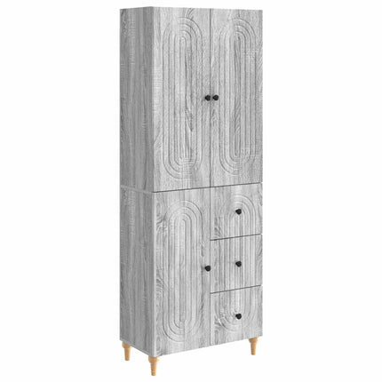 Skab Sæt 2 pcs 66 x 34,5 x 90 cm Konstrueret træ