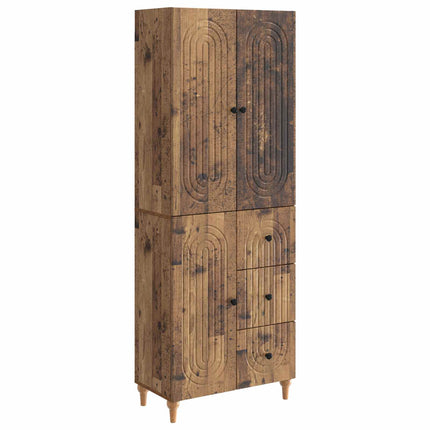 Skab Sæt 2 pcs 66 x 34,5 x 90 cm Konstrueret træ