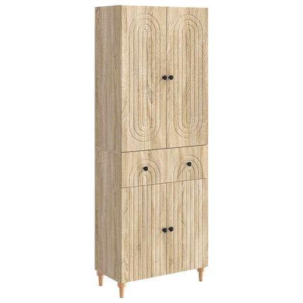 Skab Sæt 2 pcs 66 x 34,5 x 90 cm Konstrueret træ