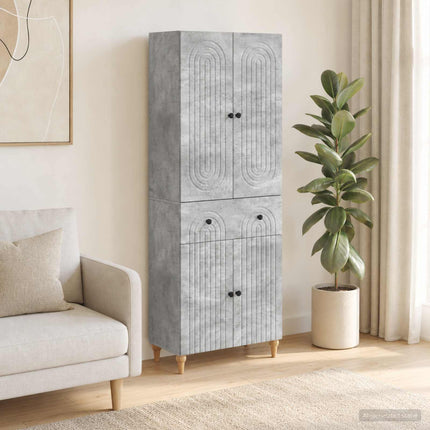 Skab Sæt 2 pcs 66 x 34,5 x 90 cm Konstrueret træ