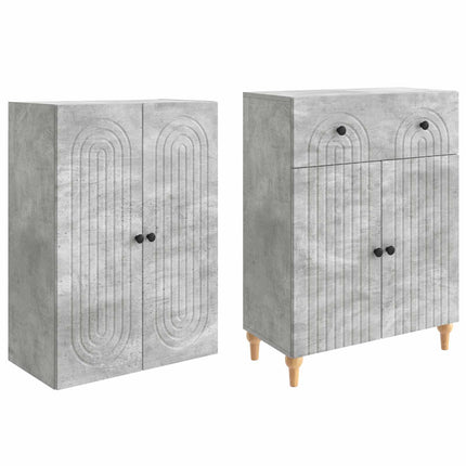 Skab Sæt 2 pcs 66 x 34,5 x 90 cm Konstrueret træ