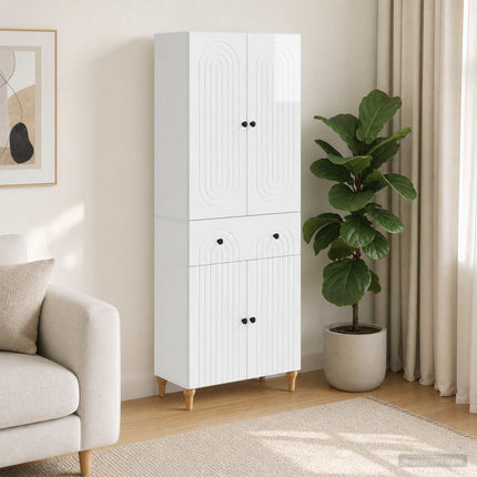 Skab Sæt 2 pcs 66 x 34,5 x 90 cm Konstrueret træ