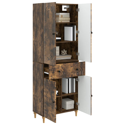 Skab Sæt 2 pcs 66 x 34,5 x 90 cm Konstrueret træ