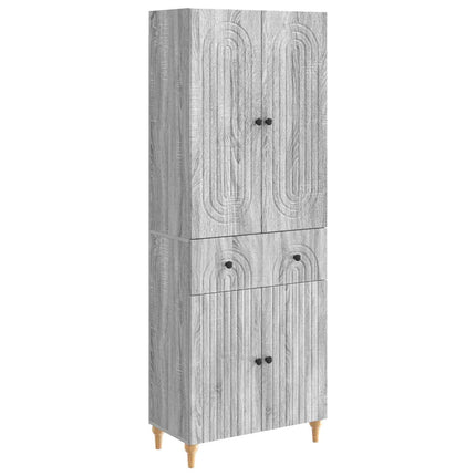 Skab Sæt 2 pcs 66 x 34,5 x 90 cm Konstrueret træ