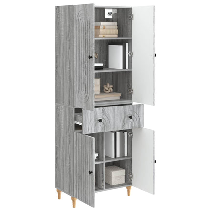 Skab Sæt 2 pcs 66 x 34,5 x 90 cm Konstrueret træ