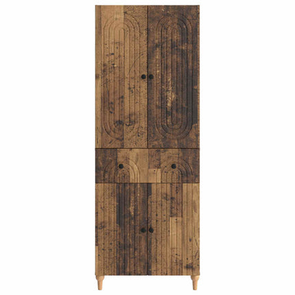 Skab Sæt 2 pcs 66 x 34,5 x 90 cm Konstrueret træ