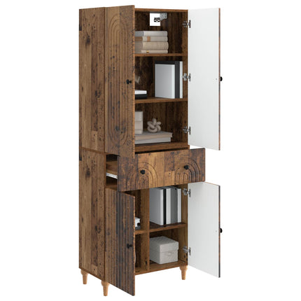 Skab Sæt 2 pcs 66 x 34,5 x 90 cm Konstrueret træ