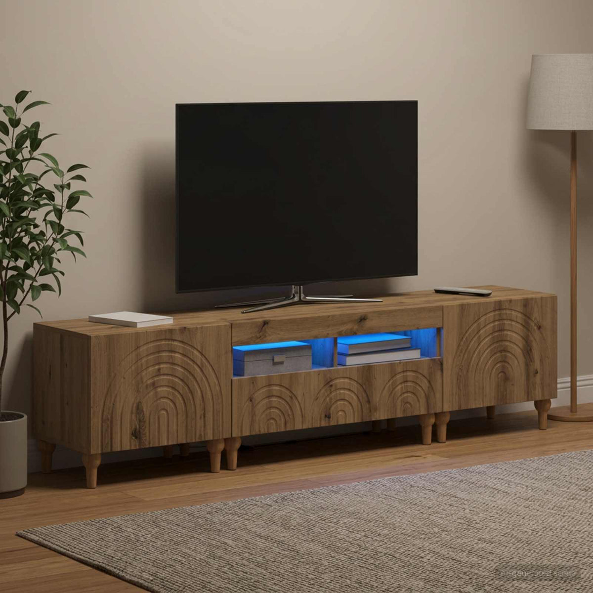3-delt LED TV Skab Artisan-eg Konstrueret tr