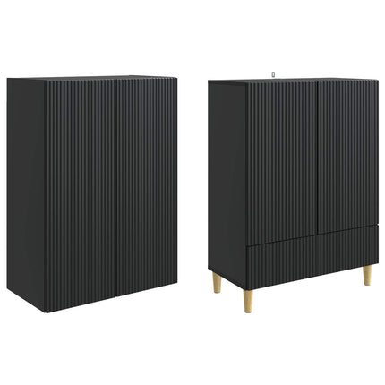 Skab Sæt 2 pcs 66 x 34,5 x 95 cm Konstrueret træ