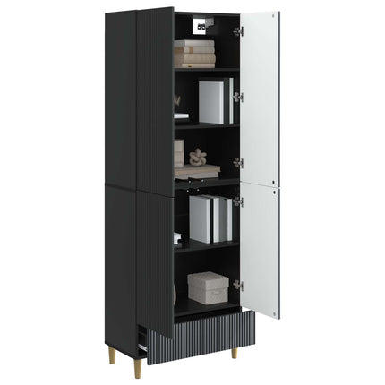 Skab Sæt 2 pcs 66 x 34,5 x 95 cm Konstrueret træ