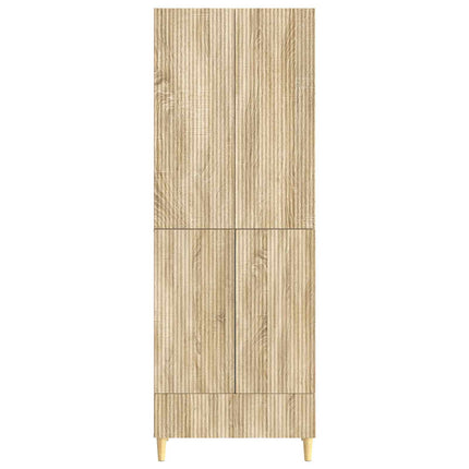 Skab Sæt 2 pcs 66 x 34,5 x 95 cm Konstrueret træ